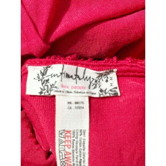Intimately Free People Women's Daydream Lace Mini Dress Red‎ Medium - Picture 4 of 12